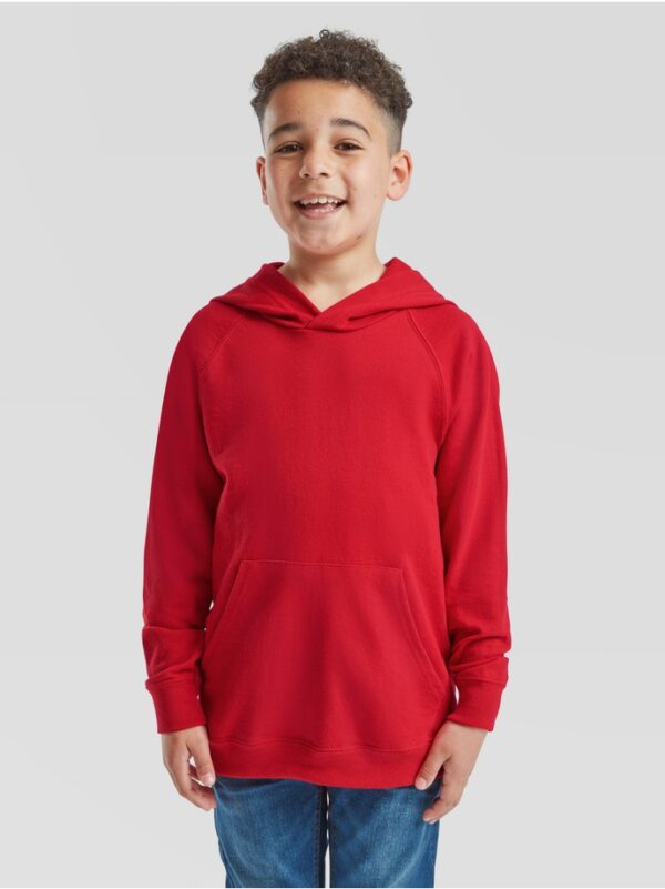 sudadera infantil fruit of the loom lightweight hooded sweat rojo 4 SUDADERA INFANTIL FRUIT OF THE LOOM LIGHTWEIGHT HOODED SWEAT